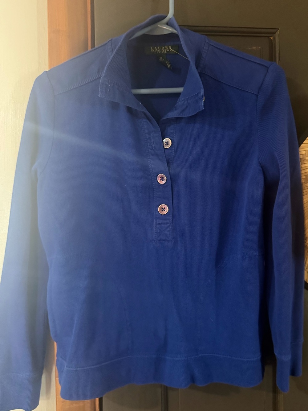 Lauren Ralph Lauren Long Sleeve Polo Shirt - Royal Blue